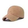 Punto 2023 Transfronterizo Nuevo Lana de Cordero Color Sólido Gorra de Béisbol Gorra con Visera Sombrero de Sol para Exteriores Venta al por Mayor
