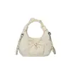 Llegada Nueva Primavera 2026 Bolso Cruzado Girly con Lazo de Corazón para Mujer Estilo Coreano Bolso con Cadena de Estrella Bolso de Mano Lindo Versátil