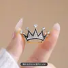 Broche de Corona de Pedrería de Gama Alta para Mujer Diseño de Nicho Sentido de la Moda Hebilla Anti-luz Elegante Ramillete Ropa Exquisitos Accesorios
