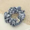Goma para el pelo de tela a cuadros dulces estilo coreano, alta elasticidad, simple, banda elástica para coleta elegante, accesorio versátil para el cabello
