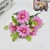 Flor artificial floral transfronteiriça flor de seda de estilo coreano crisântemo flor de seda decoração de casa em estoque arranjo de flores de decoração por atacado