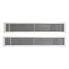 Rejilla de Ventilación de Aire Acondicionado de Aleación de Aluminio con Lamas, Salida de Ventilación Cruzada con Lamas, Salida Directa a Prueba de Lluvia de Aleación de Aluminio con Lamas