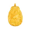 Colar Pingente Panlong Masculino Vintage Latão Banhado a Ouro Grosso Cor Ouro Imitação Antigo Banhado 24K para Presente de Namorado