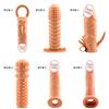 Maza de cristal vibratoria con púas transfronteriza para hombre, divertida, transparente, extendida, juego de pene de maza, juego de pene artificial