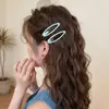 Pinza para el pelo versátil y elegante para mujer, pasador ovalado colorido de alta gama, nuevo modelo estilo coreano 2026, accesorio para el pelo tipo BB clip sin marca