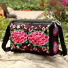 Fábrica Atacado Bolsa de Ombro Yunnan Estilo Étnico Bolsa Bordada Bolsa Crossbody Bolsa Feminina Bordada Mais Três Zíper Bolsa de Pano