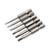Cabezal de lote de viento triangular de acero S2 con destornillador eléctrico neumático de forma especial magnético, cabezal de destornillador, boquilla de lote de 1/4