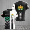 Patrón de Bandera y Escudo de Armas Búlgaros Impresión 3D Nuevo Suéter Casual para Hombre Transfronterizo Camiseta de Manga Corta con Cuello Redondo
