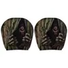Funda de Almohada Divertida para Coche de Halloween Transfronteriza, Funda Elástica Estampada para Reposacabezas de Coche, Transpirable y Cómoda, Adecuada para Todas las Estaciones