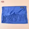 Lenço de Luxo para Mulheres, Xale Versátil com Franjas Estilo Coreano, Cor Pura de Caxemira para Primavera e Outono, Quente e de Uso Duplo, Vermelho Vivo, Elegante e na Moda