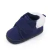Al por mayor Nuevos zapatos cálidos de cuero gamuza zapatos de algodón para bebé suela suave zapatos para niños pequeños zapatos de bebé BHX3165