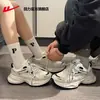 Zapatos de papá para pareja con mecanismo de retroceso 2026 nuevas zapatillas versátiles de otoño para hombres y mujeres, zapatos de mujer de suela gruesa de moda B