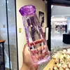 Taza Creativa de Celebridad de Internet, Taza de Cristal con Diamantes Ins, Taza de Vidrio de Colores para Pareja, Vaso de Agua Publicitario para Regalo, Vidrio Resistente al Calor