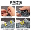 Fivela de cintura de borboleta fivela destacável sem prego sem costura botão de cintura cintura de calça jeans muda grande pequena artefato de cintura