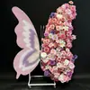 Flores de Borboleta Artificiais para Decoração de Dia dos Namorados, Grandes Buquês de Rosas, Locais Populares para Fotos, Pequenos Arranjos de Banquetes e Arranjos Florais
