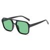 Gafas de Sol de Doble Puente de Aspecto Premium, Cuadradas de Estilo Nuevo, Gafas de Sol Personalizadas de Estilo Coreano de Moda, Gafas Retro de Gama Alta Anti-UV