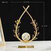 Ornamentos de Decoração para Casa Folha de Ginkgo Arte em Ferro Transfronteiriço, Artesanato em Metal de Nicho de Alto Nível para Mesa de Escritório Sala de Estar