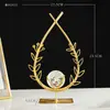 Enfeites de Bola de Cristal de Ferro Forjado Transfronteiriços, Decorações de Casa de Alto Padrão para Sala de Estar, Sala de Estudo, Mesa, Artesanato de Metal Criativo