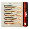 Cebo Artificial 9cm 12g Anzuelo Único Cola en T Plomado Hundimiento Señuelo Blando Venta al por Mayor Señuelo de Natación