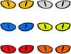 Marca de Olho Refletiva Segurança Noturna Dirigindo Impermeável Autoadesiva Marca de Olho Carro DIY Decoração de Farol de Carro Adesivo de Carroceria