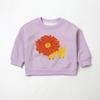 Outono e inverno novo suéter infantil retrô de veludo manga infantil gola redonda para meninos e meninas bebê outono e inverno quente casual top