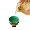 Taza de Té de Cerámica Estilo Chino 'In-No-Gui-Song' Peces Saltando, Taza de Cata de Pino Verde de Gama Alta, Taza para Invitados del Hogar