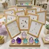 Adornos Personalizados de Marco de Fotos con Piedras de Cristal Naturales Grava de Amatista Ágata Doce Constelaciones Marco de Fotos Manualidades de Cristal