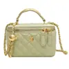 Bolso de Moda de Alta Gama Rombo Estilo Coreano Ins Portátil Estilo Chanel Bolso Cuadrado Pequeño Bolso de Hombro para Mujer Verano 2024