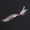 Punto rojo Leech Luya señuelo tiro largo lentejuelas metálicas cebo artificial con canaleta de sangre tres anzuelos pesca en mar ligera perlas bajo