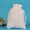 Bolsa de lino con lunares, regalo para fiesta de Navidad, texto de juego, bolsa para empaque de joyería, bolsa para guardar té, audífonos, se puede personalizar
