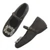 Sapatos de Salto Grosso Retrô Franceses da Moda para Mulheres 2025 Novos Outono e Inverno com Laço Sapatos Mary Jane Versáteis