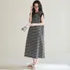 [Algodón Puro] Camisón de Verano para Mujer, Vestido de Longitud Media sin Mangas, Ropa de Casa Casual Holgada, Se Puede Usar Afuera