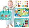 Em estoque Bebê Habilidades Exercício Board Infantil Feltro Early Education Board Crianças Sentiram Ocupado Edição Felt Learning Board