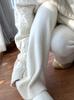 Pantalones casuales de cintura alta con pernera ancha y drapeado para mujer, diseño holgado y adelgazante, estilo nicho, otoño e invierno 2022
