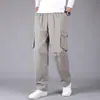 Pantalones de Trabajo, Pantalones Largos Elásticos, Absorbentes del Sudor, Amigables con la Piel, Transpirables, Cómodos, Pantalones Casuales de Pierna Recta