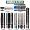 Conjunto de Lâminas para Serra Tico-Tico Marcenaria Lâminas de Serra para Alumínio Dente Fino Dente Grosso Retas Lâminas para Serra Recíproca Lâmina de Motosserra Corte