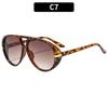 Moda Europea y Americana Nuevas Gafas de Sol Aviador de Doble Puente Retro Trendy Espejo Sapo Elegantes Versátiles Gafas de Sol para Fotografía Callejera