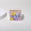 Caixa de Macaron com Presilhas de Cabelo de Flor Fofas Mini Presilhas para Franja de Menininha Acessórios para Cabelo de Bebê Infantil