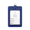 Porta Credencial de PU, Porta Credencial de Trabajo con Doble Ranura para Tarjeta, Credencial de Fábrica, Tarjeta de Comedor Estudiantil, Tarjeta de Autobús, Porta Credencial con Cordón para Cuello, Porta Tarjetas de Cuero Sintético