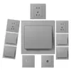 Panel de enchufe con interruptor Bull al por mayor g31 gris estrella 86 cinco orificios seis orificios enchufe USB de pared empotrado productos genuinos