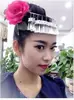 Tocado Miao Zhai estilo exótico de Guizhou vestido para disfraz Miao sombrero de plata collar accesorios de ropa étnica minoritaria Dong para mujeres