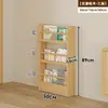 Estantería detrás de la puerta Estante de almacenamiento infantil Madera maciza De pie Estante de almacenamiento integrado Montado en la pared Estante para libros ilustrados Configuración de área de lectura en casa