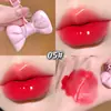 Comercio electrónico transfronterizo: Brillo de Labios Gege Bear Rosa Satinado Corazón, hidratante, humectante y de larga duración para otoño e invierno, con acabado brillante y precio asequible
