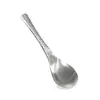 Colher de Aço Inoxidável com Textura Martelada, Colher de Fundo Arredondado, Colher Estilo Palácio, Colher de Sopa Doméstica, Colher de Arroz para Restaurante, Colher de Sobremesa, Colher de Jantar