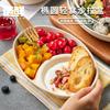 Caja de Comida Desechable de Pulpa Ovalada Comida Ligera Degradable Reducción de Grasa Comida Sencilla Para Llevar Caja Bunch Tazón para Yogur y Ensalada