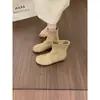 Botas Elásticas de Ante con Punta Redonda First Encounter Ji Estilo Nuevo Otoño 2026 Botas Calcetín con Aumento Interno de Altura Botas de Moda Elegantes y Delgadas para Mujer