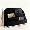 Caixa de Armazenamento de Manuais Prateleira de Mesa Multicamadas para Armazenamento de Máscaras Organizador de Papel A4 para Escritório Fichário Japonês