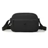 Bolso de Mujer Tela de Nylon Multicapa Pequeño Cuadrado Versátil Estilo Clásico Cruzado al Hombro Bolso de Doble Uso Impermeable Casual Lona