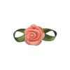Adornos florales de Yao Ming, hechos a mano, con 2 rosas, para ropa interior, accesorios de decoración, lazo de cinta hecho a mano.