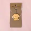 Pingente de Chaveiro Fofo Embalagem de Cartão de Papel Chaveiro de Desenho Animado Chaveiro de Casal em PVC Presente Pequeno para Eventos